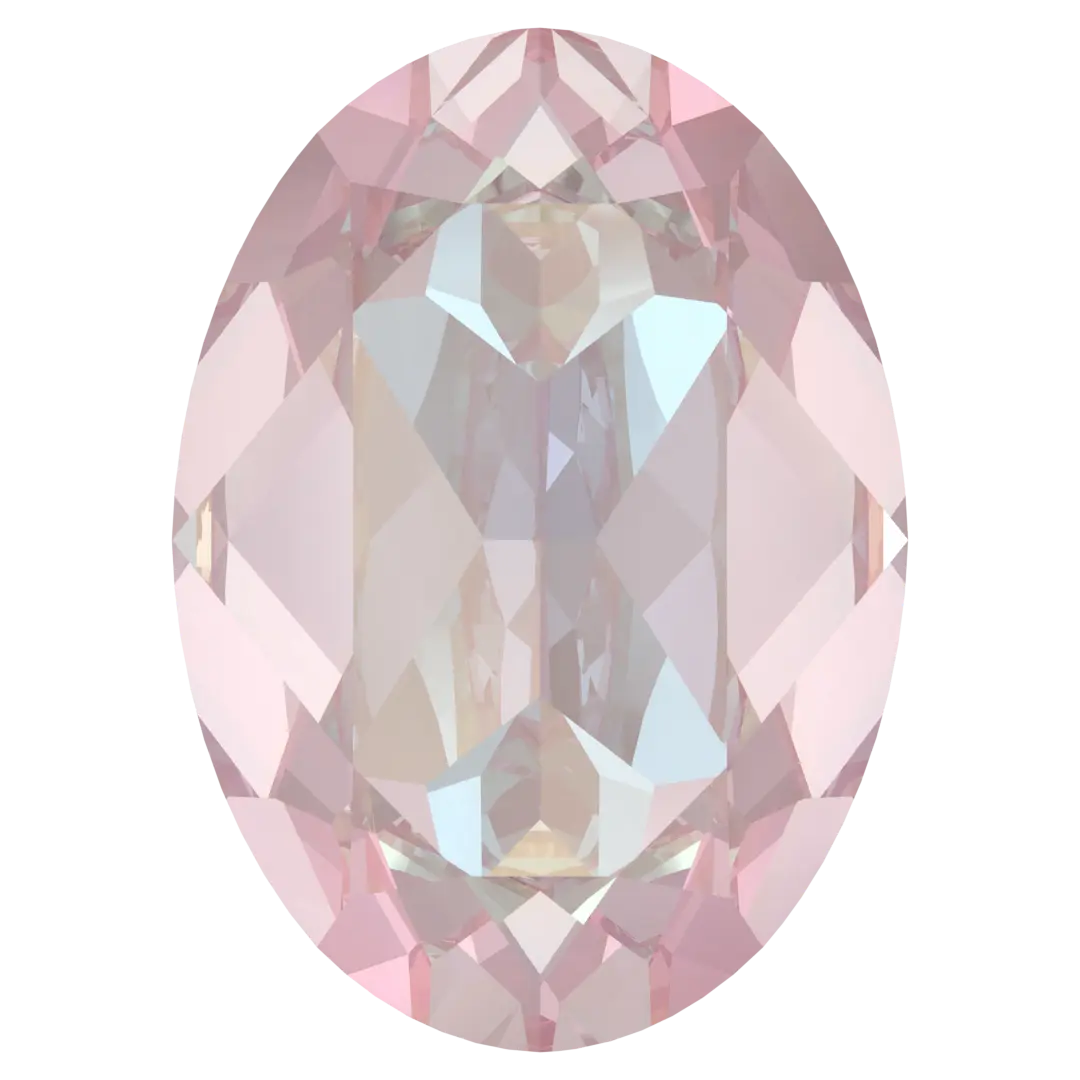 Swarovski Fancy Stones Oval (4120) Crystal Dusty Pink Delite UNFOILED - Bluestreak Crystals