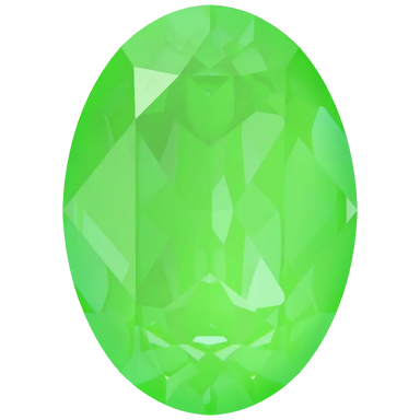 Swarovski Fancy Stones Oval (4120) Crystal Electric Green Ignite UNFOILED - Bluestreak Crystals