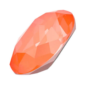 Swarovski Fancy Stones Oval (4120) Crystal Electric Orange Ignite UNFOILED - Bluestreak Crystals