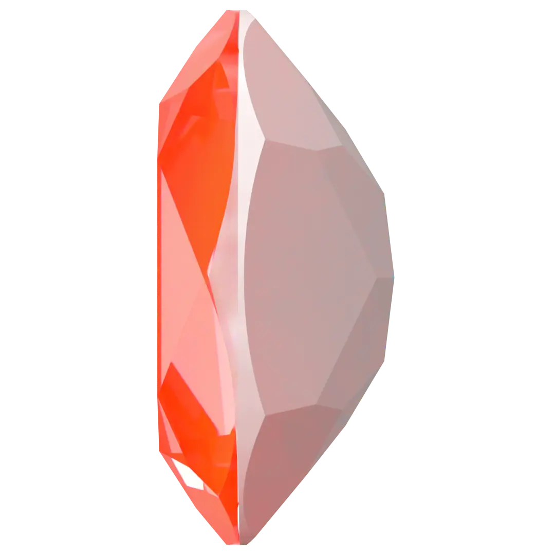 Swarovski Fancy Stones Oval (4120) Crystal Electric Orange Ignite UNFOILED - Bluestreak Crystals