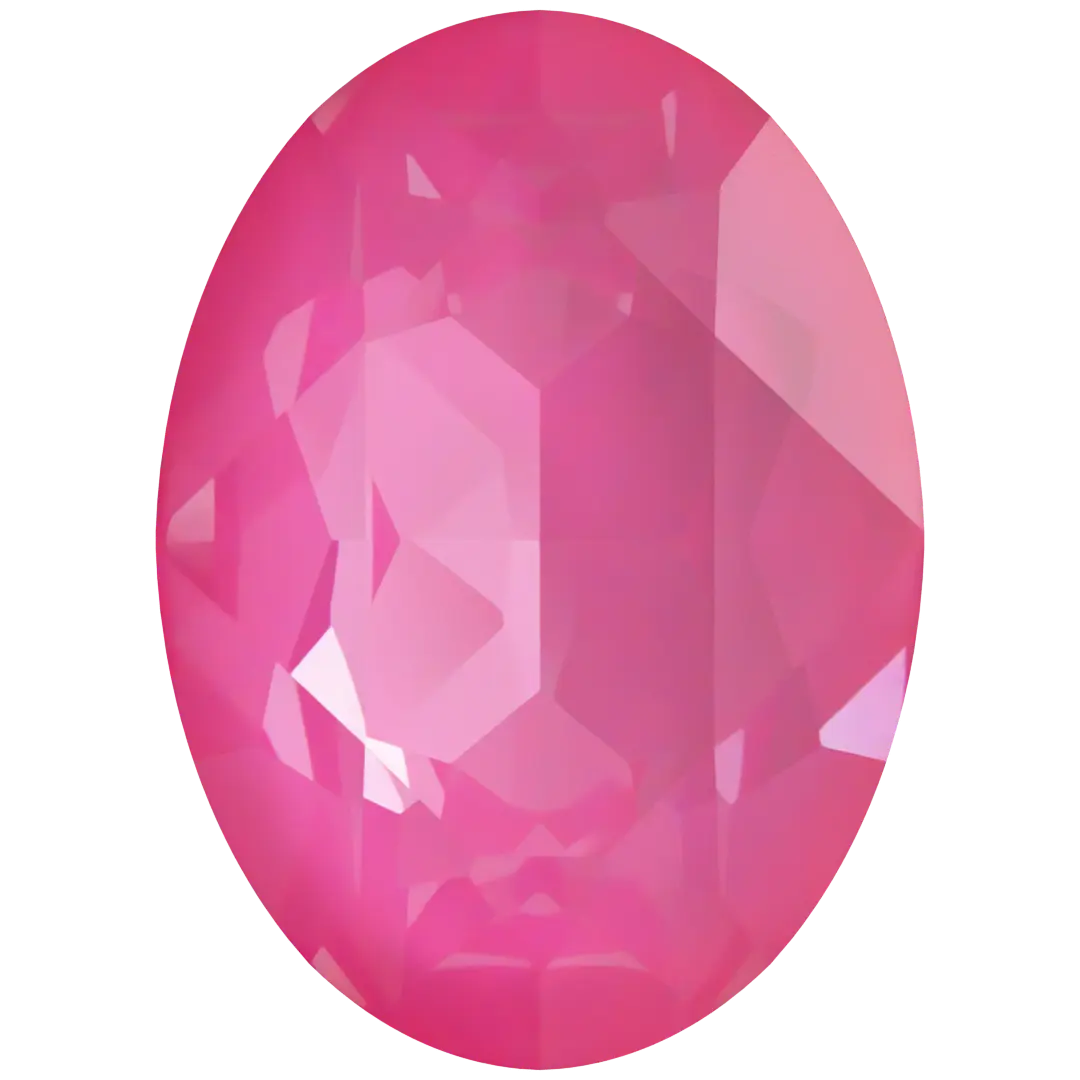 Swarovski Fancy Stones Oval (4120) Crystal Electric Pink Ignite UNFOILED - Bluestreak Crystals