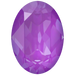 Swarovski Fancy Stones Oval (4120) Crystal Electric Violet Ignite UNFOILED - Bluestreak Crystals