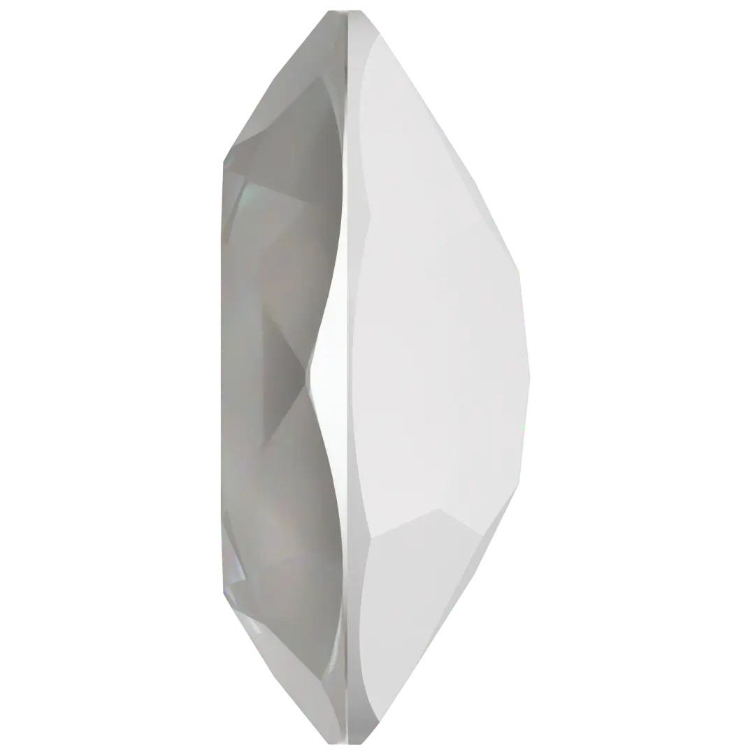 Swarovski Fancy Stones Oval (4120) Crystal Electric White Ignite UNFOILED - Bluestreak Crystals