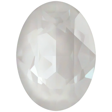 Swarovski Fancy Stones Oval (4120) Crystal Electric White Ignite UNFOILED - Bluestreak Crystals