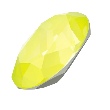 Swarovski Fancy Stones Oval (4120) Crystal Electric Yellow Ignite UNFOILED - Bluestreak Crystals