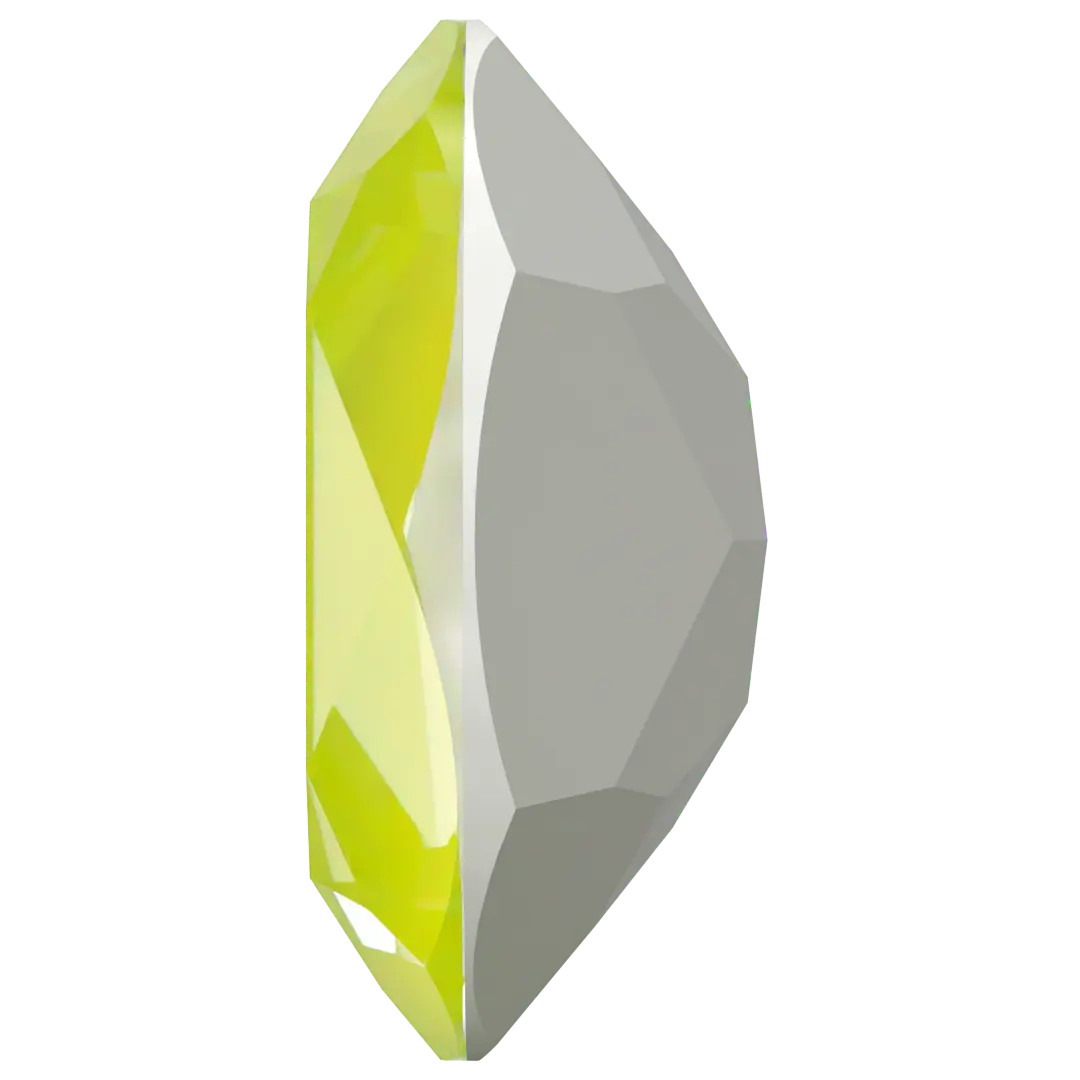 Swarovski Fancy Stones Oval (4120) Crystal Electric Yellow Ignite UNFOILED - Bluestreak Crystals