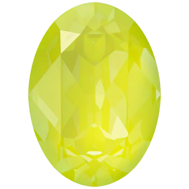 Swarovski Fancy Stones Oval (4120) Crystal Electric Yellow Ignite UNFOILED - Bluestreak Crystals