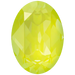 Swarovski Fancy Stones Oval (4120) Crystal Electric Yellow Ignite UNFOILED - Bluestreak Crystals