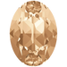 Swarovski Fancy Stones Oval (4120) Crystal Golden Shadow - Bluestreak Crystals