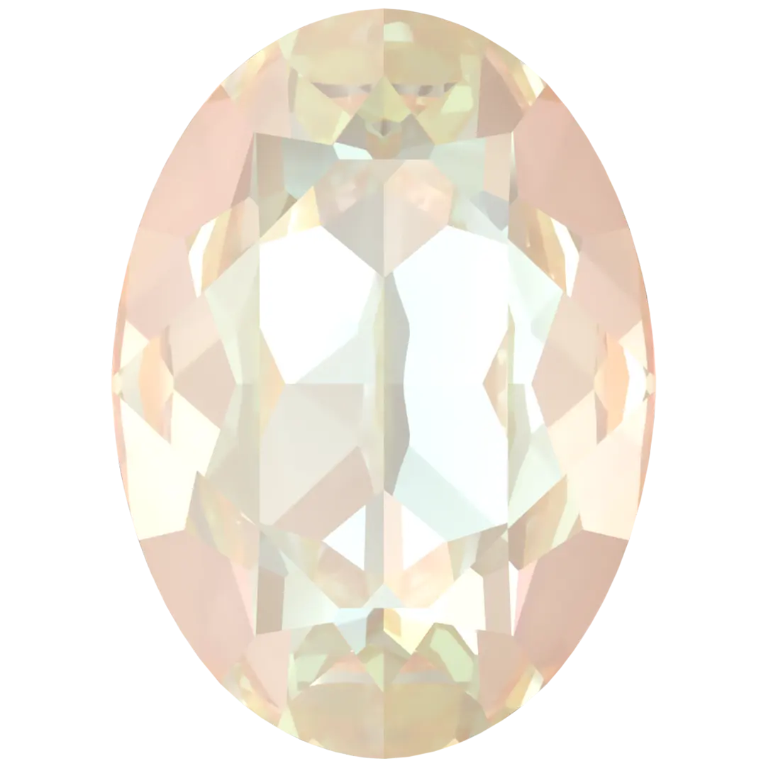 Swarovski Fancy Stones Oval (4120) Crystal Ivory Cream Delite UNFOILED - Bluestreak Crystals