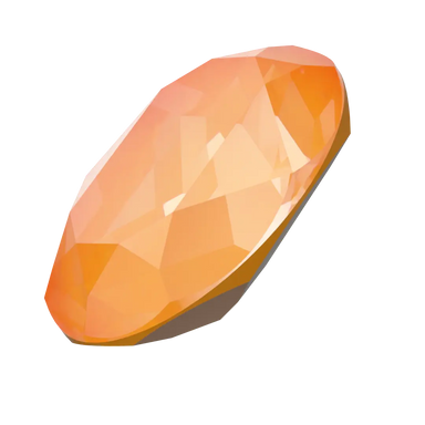 Swarovski Fancy Stones Oval (4120) Crystal Mango Ignite UNFOILED - Bluestreak Crystals