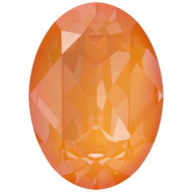 Swarovski Fancy Stones Oval (4120) Crystal Mango Ignite UNFOILED - Bluestreak Crystals