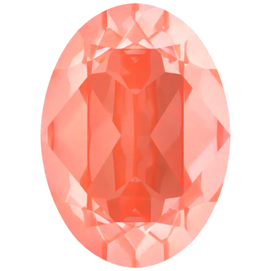 Swarovski Fancy Stones Oval (4120) Crystal Orange Ignite UNFOILED - Bluestreak Crystals