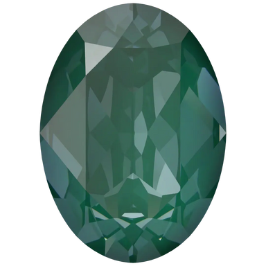 Swarovski Fancy Stones Oval (4120) Crystal Pine Green Ignite UNFOILED - Bluestreak Crystals