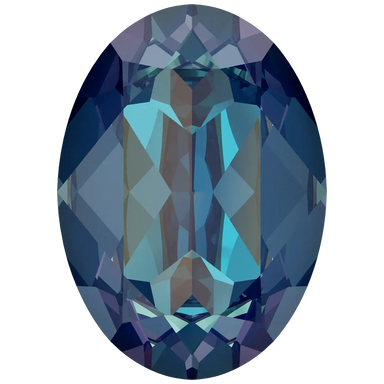 Swarovski Fancy Stones Oval (4120) Crystal Royal Blue Delite UNFOILED - Bluestreak Crystals