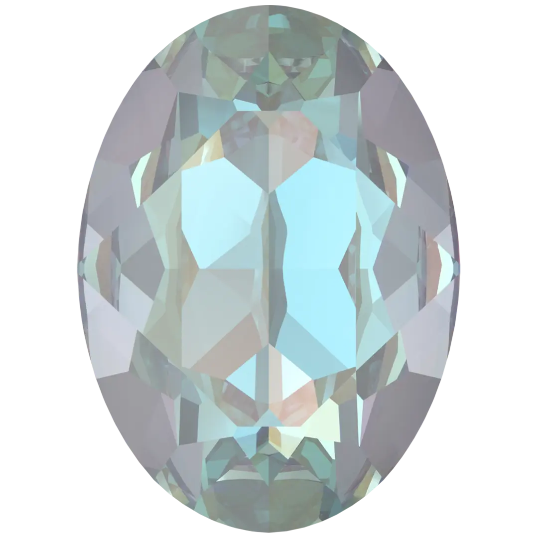Swarovski Fancy Stones Oval (4120) Crystal Serene Gray Delite UNFOILED - Bluestreak Crystals