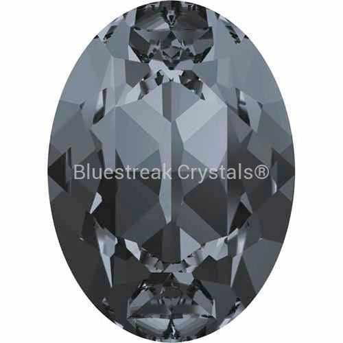 Swarovski Fancy Stones Oval (4120) Crystal Silver Night-Swarovski Fancy Stones-6x4mm - Pack of 360 (Wholesale)-Bluestreak Crystals