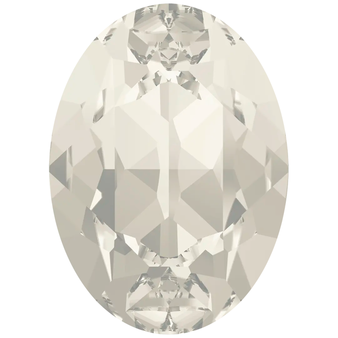 Swarovski Fancy Stones Oval (4120) Crystal Silver Shade - Bluestreak Crystals