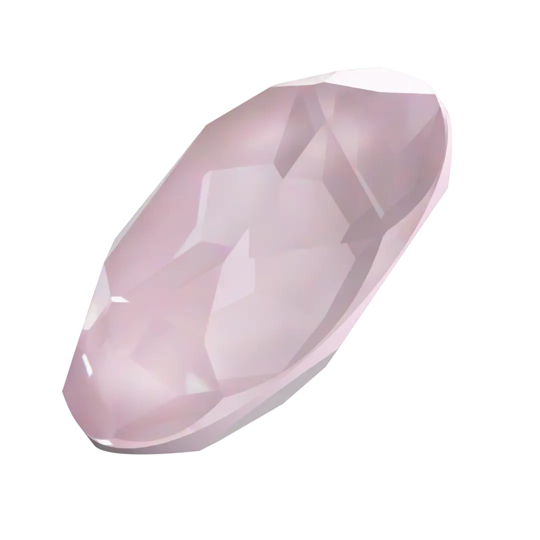 Swarovski Fancy Stones Oval (4120) Crystal Soft Rose Ignite - Bluestreak Crystals