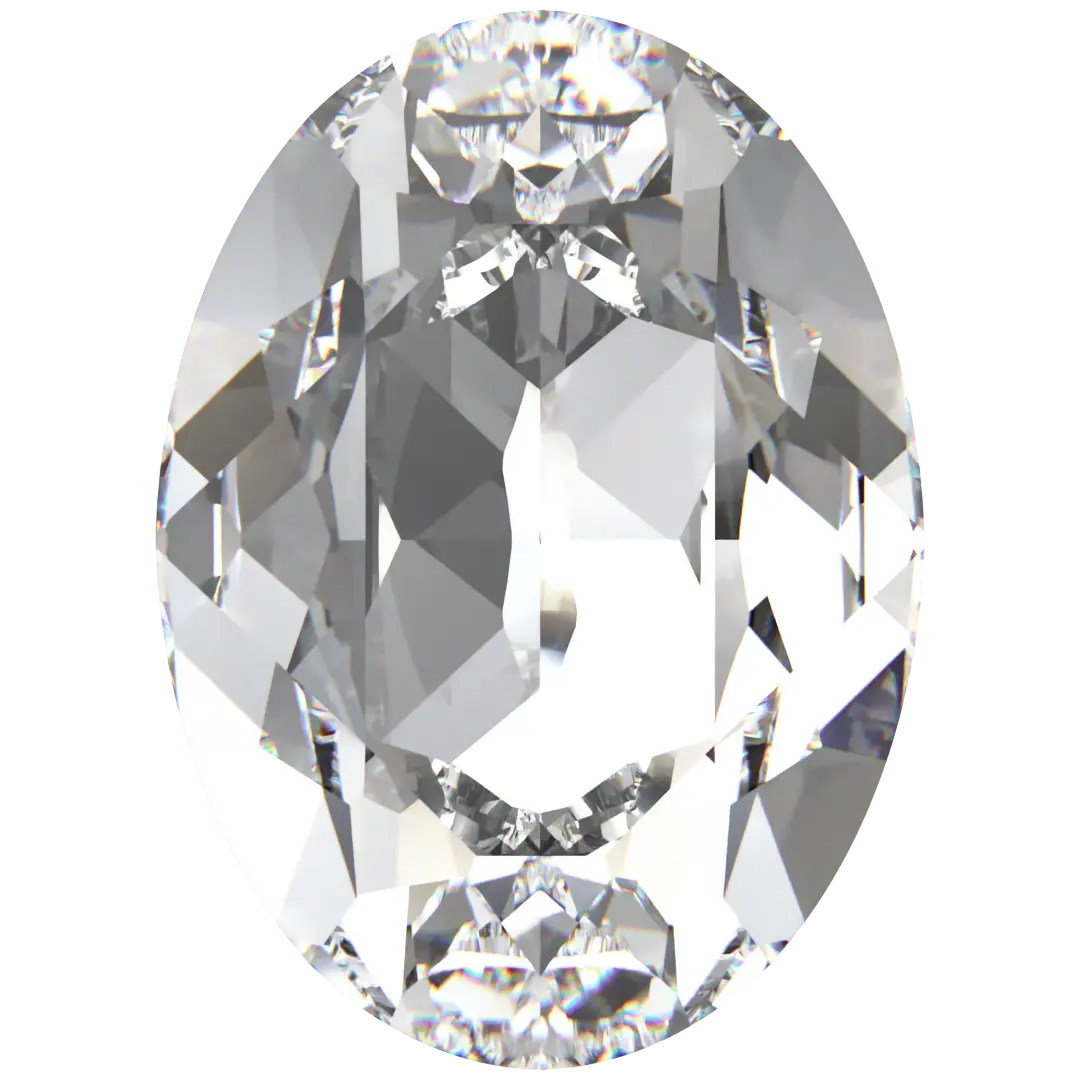 Swarovski Fancy Stones Oval (4120) Crystal - Bluestreak Crystals