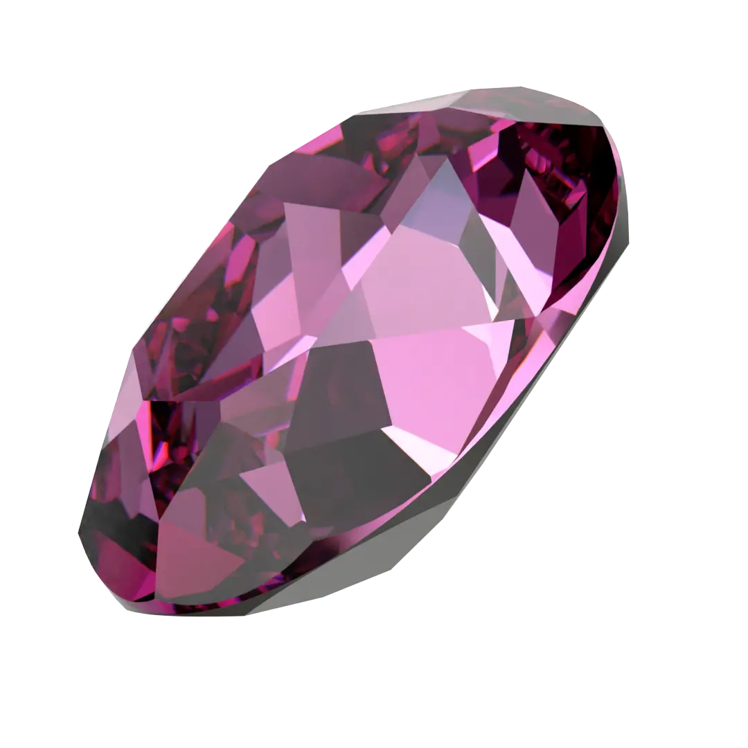 Swarovski Fancy Stones Oval (4120) Dark Rose - Bluestreak Crystals