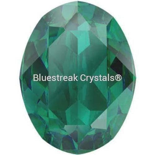 Swarovski Fancy Stones Oval (4120) Emerald Ignite UNFOILED-Swarovski Fancy Stones-6x4mm - Pack of 360 (Wholesale)-Bluestreak Crystals
