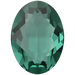 Swarovski Fancy Stones Oval (4120) Emerald Ignite UNFOILED - Bluestreak Crystals
