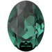 Swarovski Fancy Stones Oval (4120) Emerald - Bluestreak Crystals