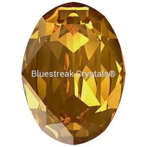 Swarovski Fancy Stones Oval (4120) Golden Topaz-Swarovski Fancy Stones-6x4mm - Pack of 360 (Wholesale)-Bluestreak Crystals
