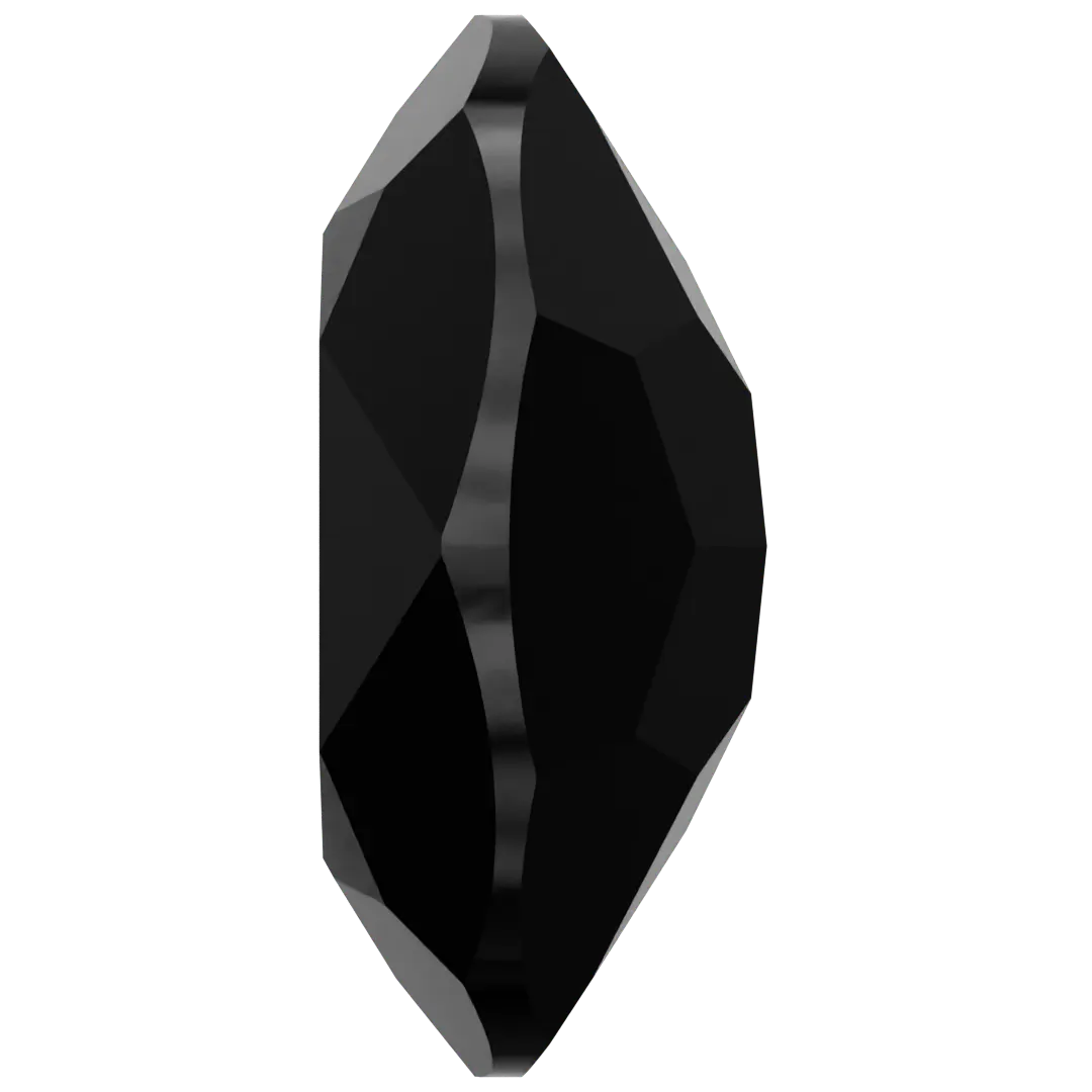 Swarovski Fancy Stones Oval (4120) Jet UNFOILED - Bluestreak Crystals