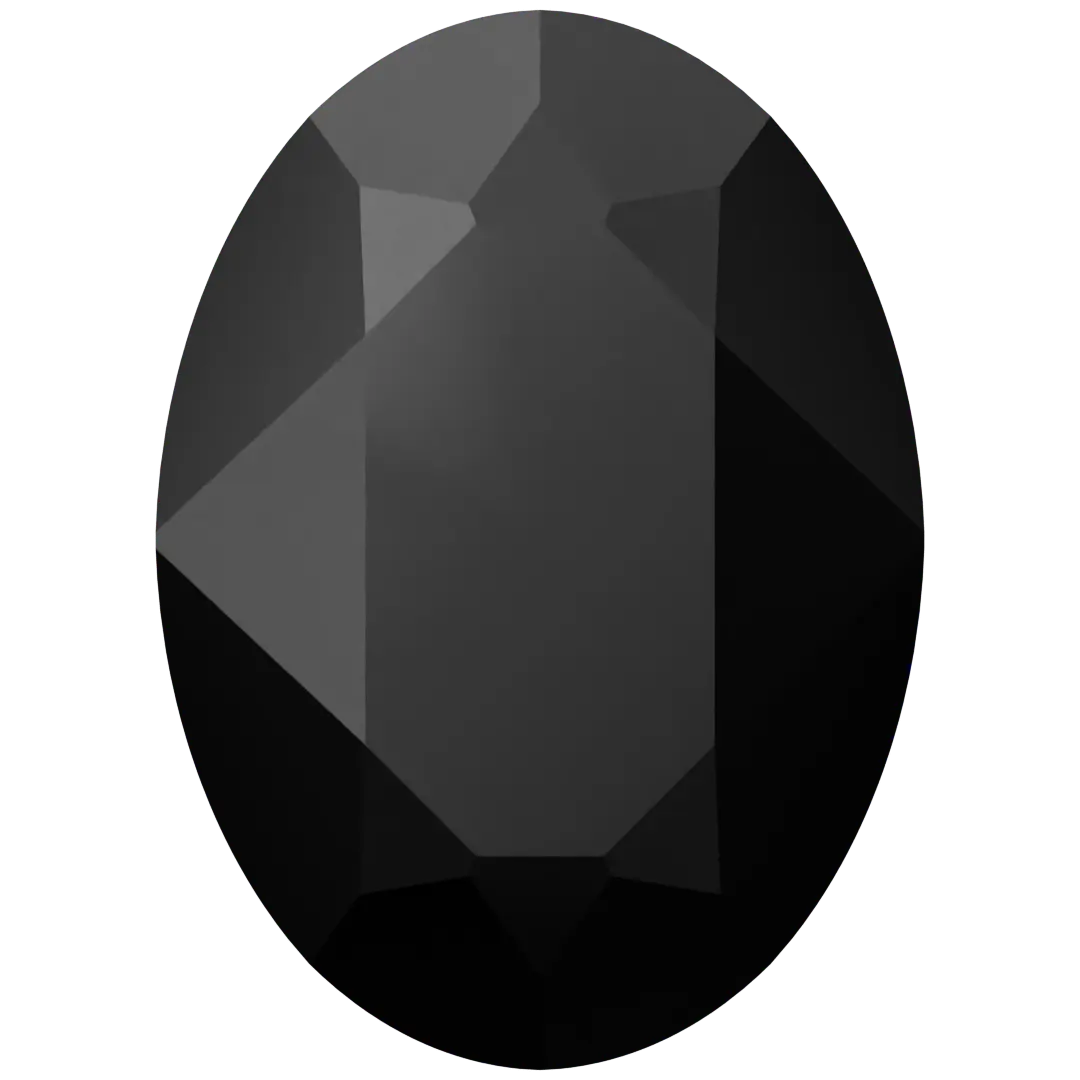 Swarovski Fancy Stones Oval (4120) Jet UNFOILED - Bluestreak Crystals