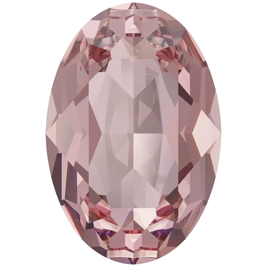 Swarovski Fancy Stones Oval (4120) Light Rose Ignite UNFOILED - Bluestreak Crystals