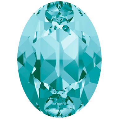 Swarovski Fancy Stones Oval (4120) Light Turquoise - Bluestreak Crystals