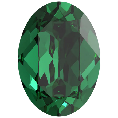 Swarovski Fancy Stones Oval (4120) Majestic Green - Bluestreak Crystals