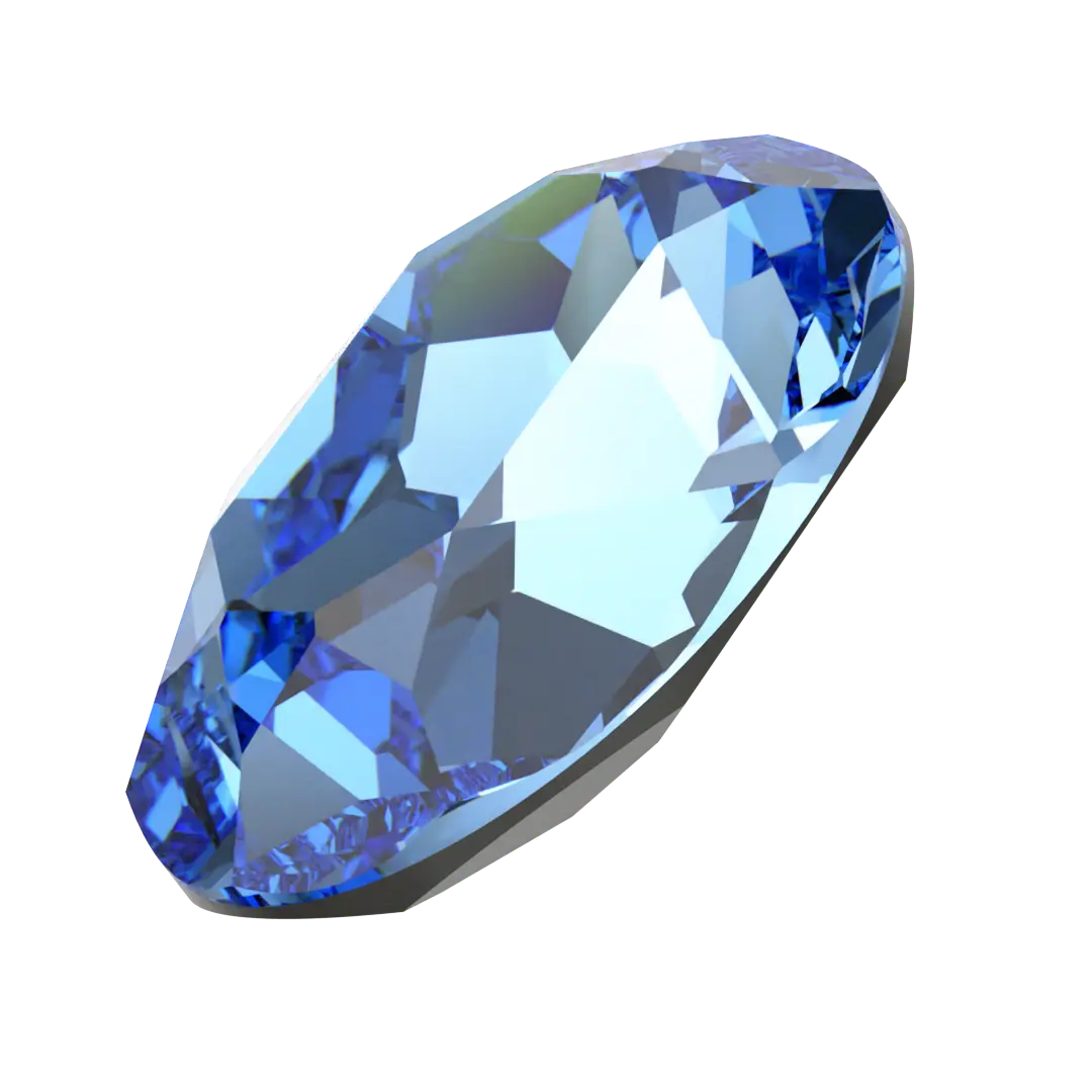 Swarovski Fancy Stones Oval (4120) Recreated Ice Blue - Bluestreak Crystals