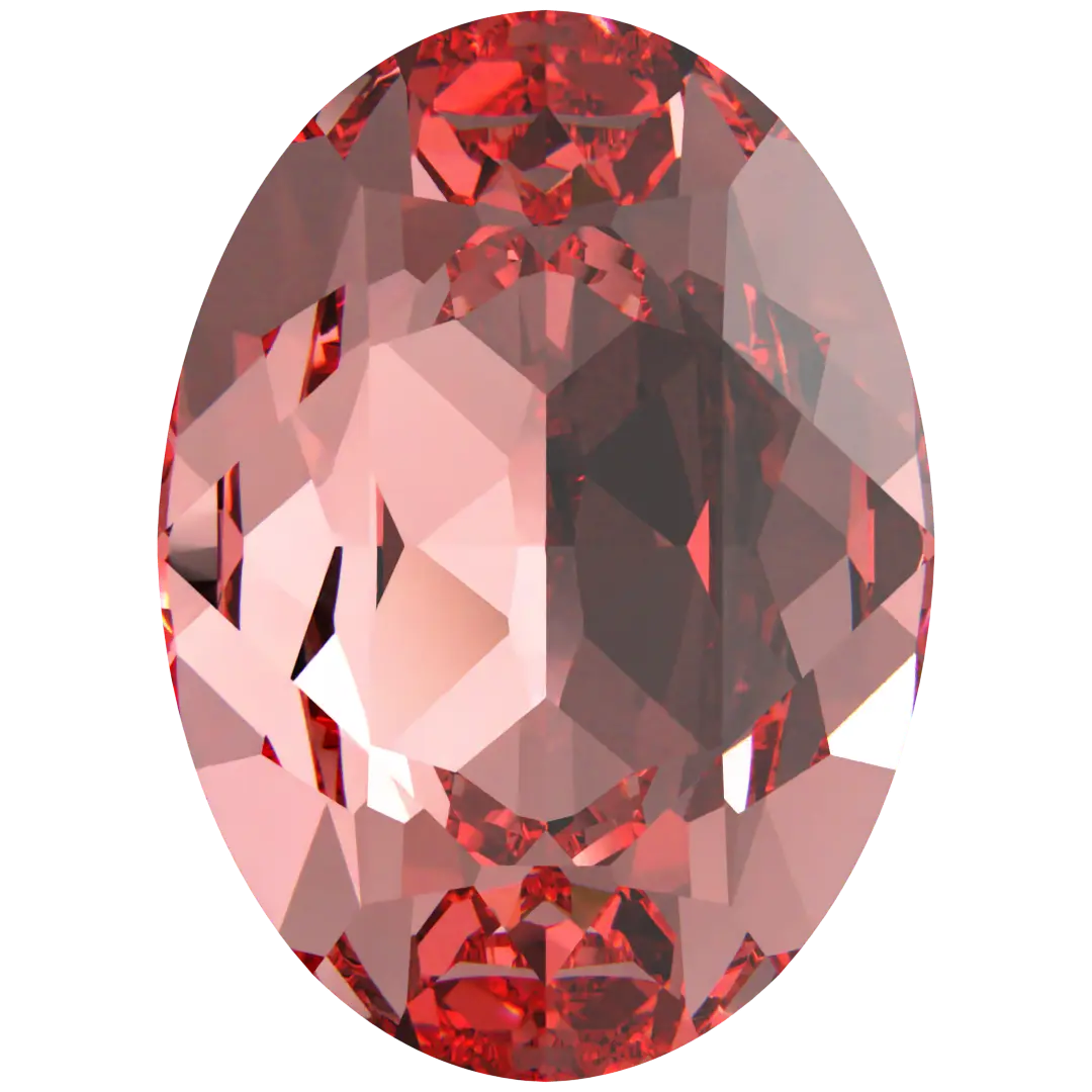 Swarovski Fancy Stones Oval (4120) Rose Peach - Bluestreak Crystals