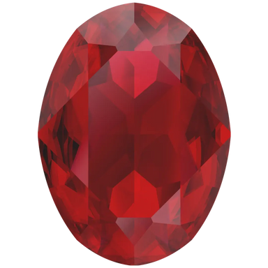 Swarovski Fancy Stones Oval (4120) Scarlet Ignite UNFOILED - Bluestreak Crystals