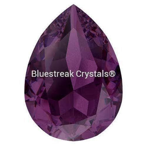 Swarovski Fancy Stones Pear (4320) Amethyst Ignite UNFOILED-Swarovski Fancy Stones-6x4mm - Pack of 360 (Wholesale)-Bluestreak Crystals