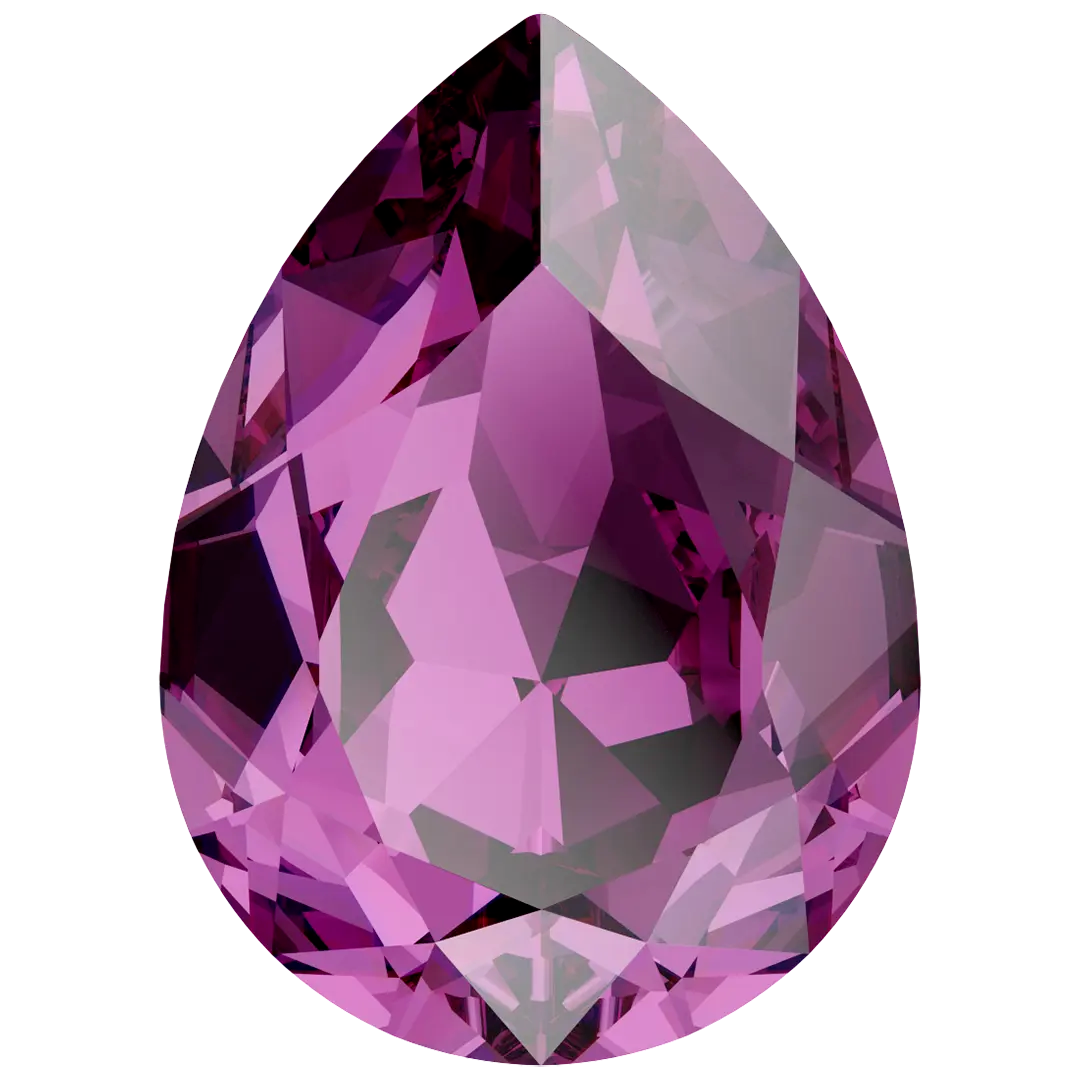 Swarovski Fancy Stones Pear (4320) Amethyst - Bluestreak Crystals
