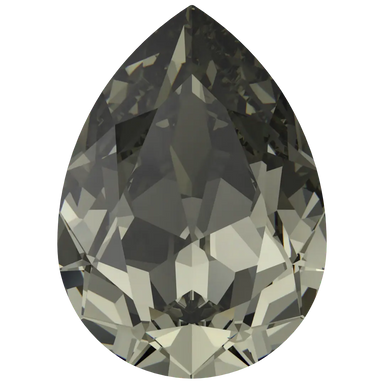 Swarovski Fancy Stones Pear (4320) Black Diamond - Bluestreak Crystals