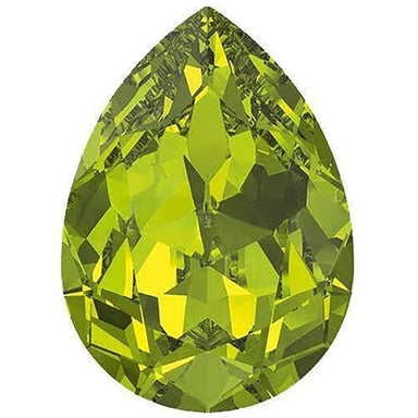 Swarovski Fancy Stones Pear (4320) Citrus Green - Bluestreak Crystals