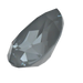 Swarovski Fancy Stones Pear (4320) Crystal Dark Grey Ignite UNFOILED - Bluestreak Crystals
