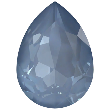 Swarovski Fancy Stones Pear (4320) Crystal Denim Ignite UNFOILED - Bluestreak Crystals