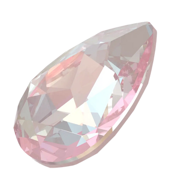 Swarovski Fancy Stones Pear (4320) Crystal Dusty Pink Delite UNFOILED - Bluestreak Crystals