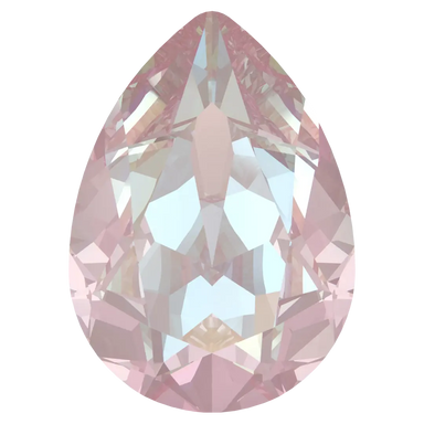 Swarovski Fancy Stones Pear (4320) Crystal Dusty Pink Delite UNFOILED - Bluestreak Crystals
