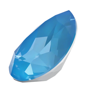 Swarovski Fancy Stones Pear (4320) Crystal Electric Blue Ignite UNFOILED - Bluestreak Crystals