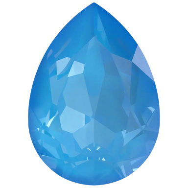 Swarovski Fancy Stones Pear (4320) Crystal Electric Blue Ignite UNFOILED - Bluestreak Crystals