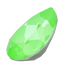 Swarovski Fancy Stones Pear (4320) Crystal Electric Green Ignite UNFOILED - Bluestreak Crystals
