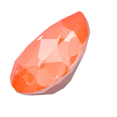 Swarovski Fancy Stones Pear (4320) Crystal Electric Orange Ignite UNFOILED - Bluestreak Crystals