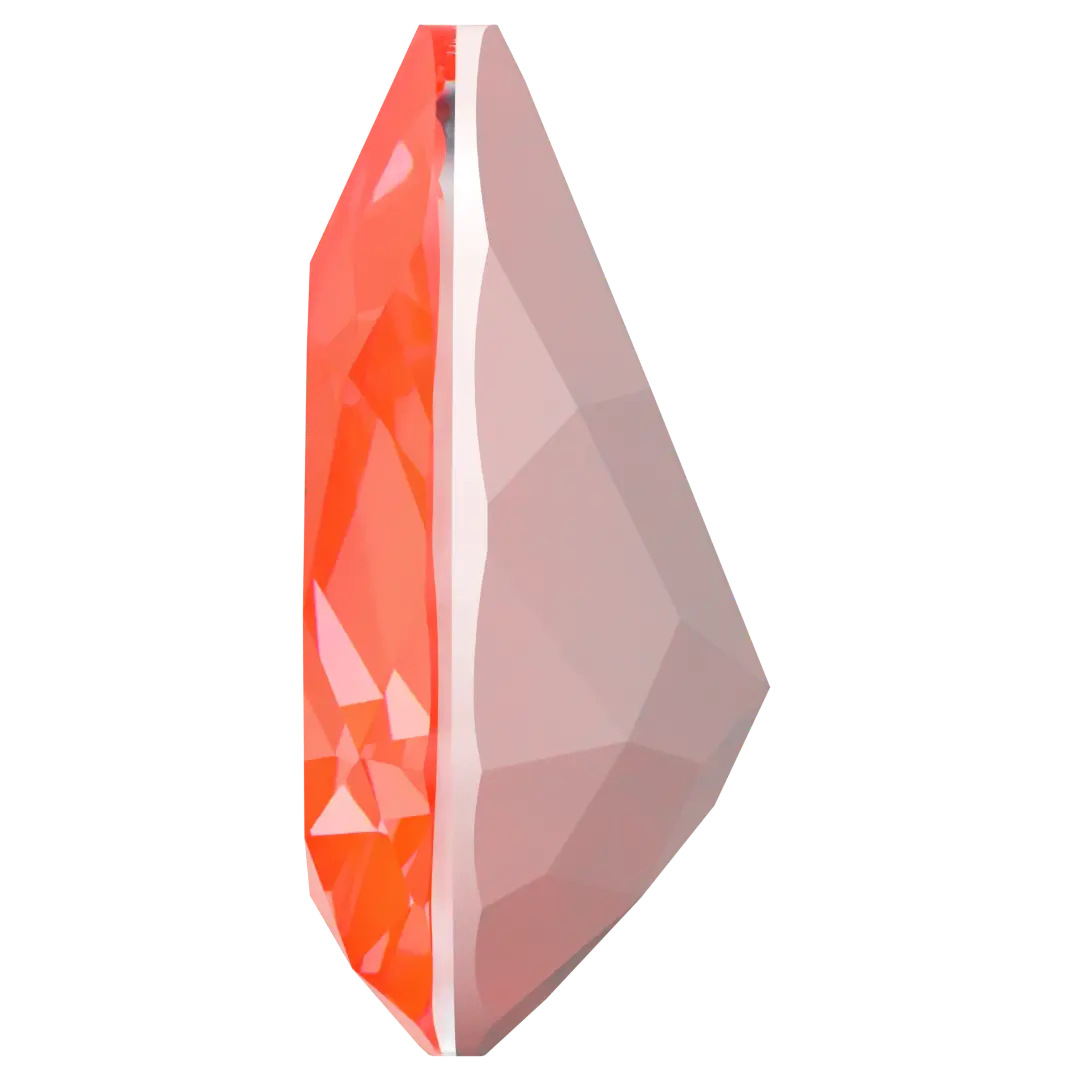 Swarovski Fancy Stones Pear (4320) Crystal Electric Orange Ignite UNFOILED - Bluestreak Crystals
